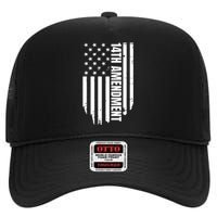 14th Amendment Flag Political America Usa Rights High Crown Mesh Back Trucker Hat