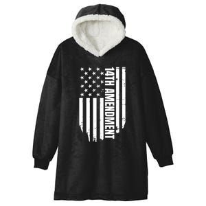 14th Amendment Flag Political America Usa Rights Hooded Wearable Blanket