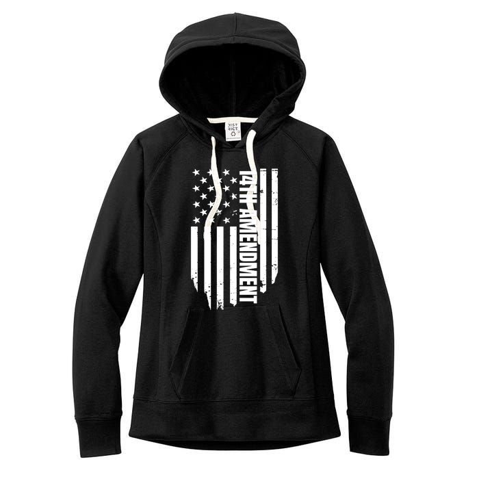 14th Amendment Flag Political America Usa Rights Women's Fleece Hoodie