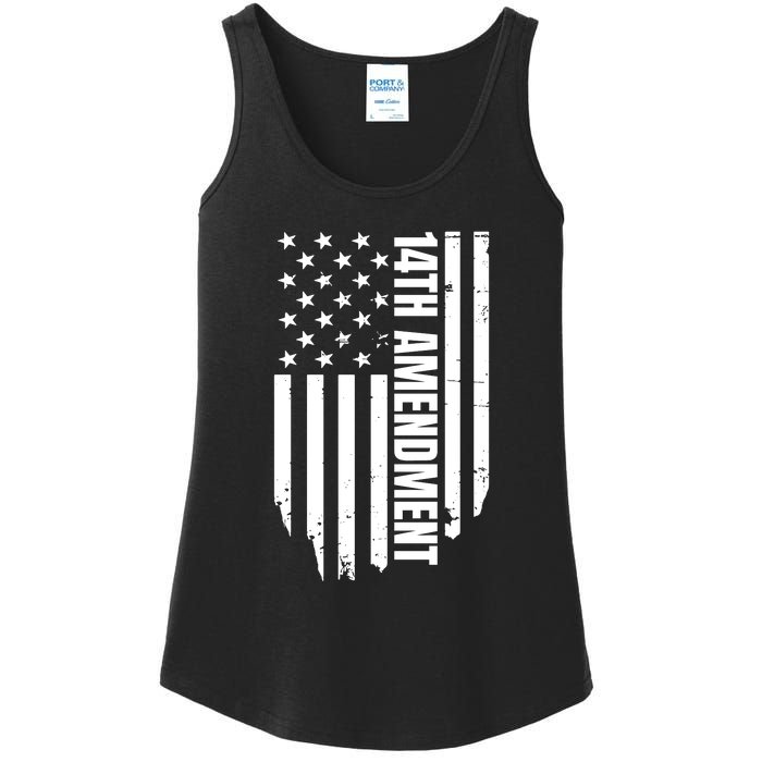 14th Amendment Flag Political America Usa Rights Ladies Essential Tank