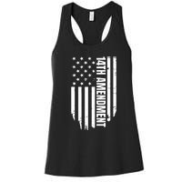 14th Amendment Flag Political America Usa Rights Women's Racerback Tank