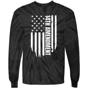 14th Amendment Flag Political America Usa Rights Tie-Dye Long Sleeve Shirt