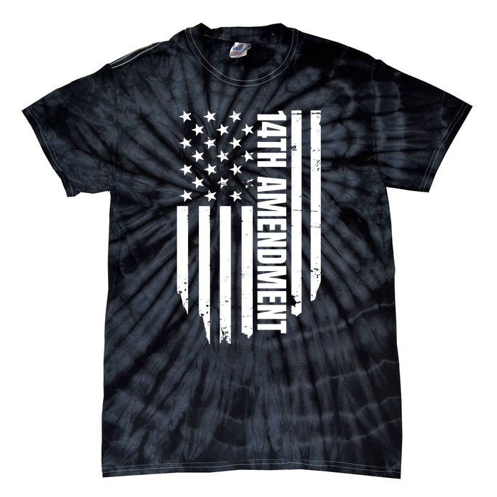 14th Amendment Flag Political America Usa Rights Tie-Dye T-Shirt