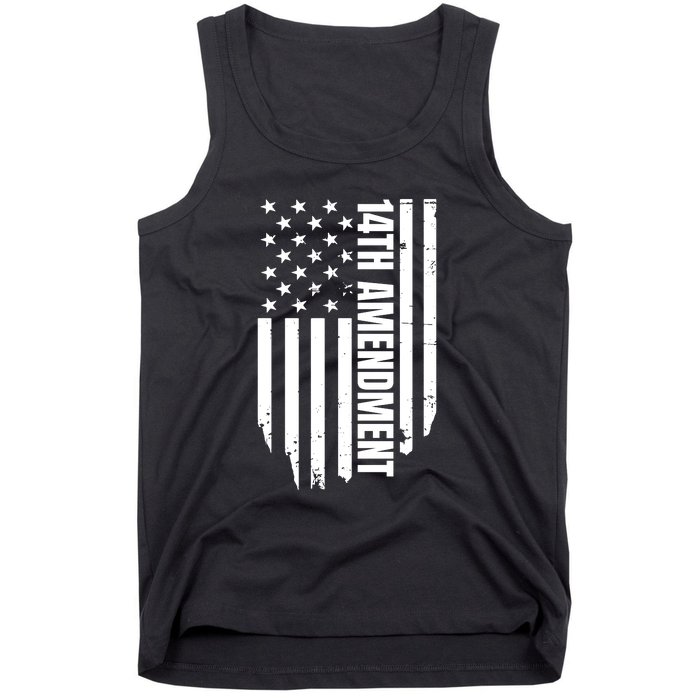 14th Amendment Flag Political America Usa Rights Tank Top