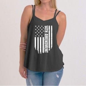 14th Amendment Flag Political America Usa Rights Women's Strappy Tank