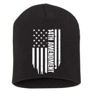 14th Amendment Flag Political America Usa Rights Short Acrylic Beanie