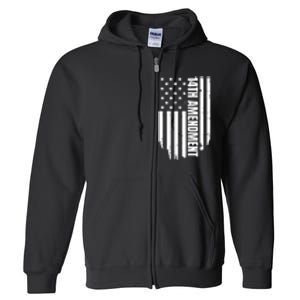 14th Amendment Flag Political America Usa Rights Full Zip Hoodie