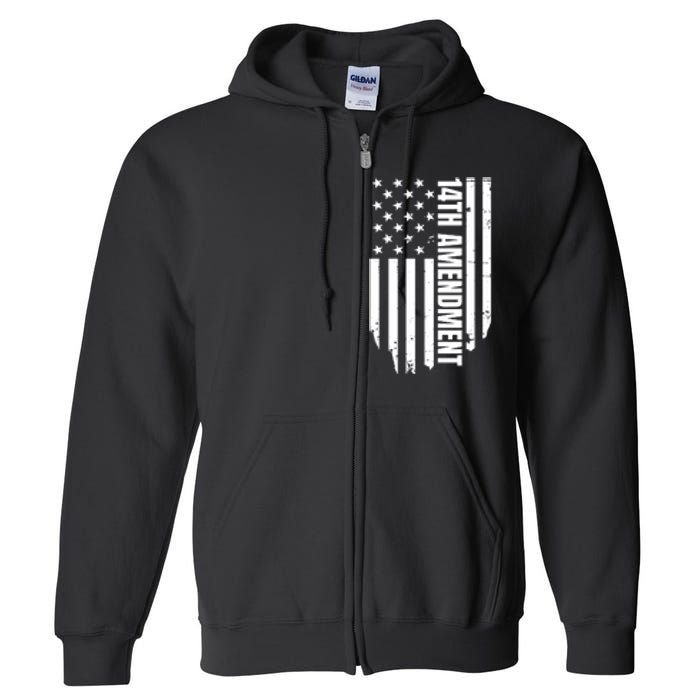 14th Amendment Flag Political America Usa Rights Full Zip Hoodie