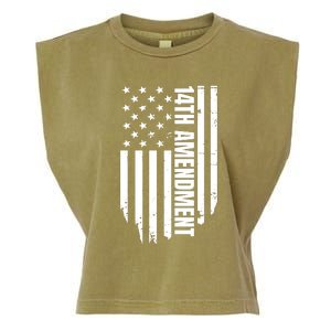 14th Amendment Flag Political America Usa Rights Garment-Dyed Women's Muscle Tee