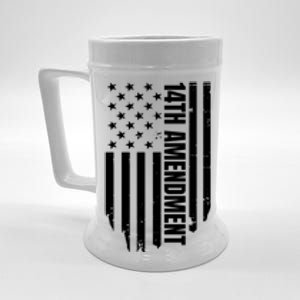 14th Amendment Flag Political America Usa Rights Beer Stein