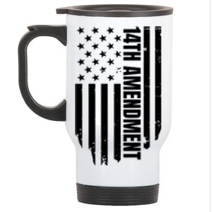 14th Amendment Flag Political America Usa Rights Stainless Steel Travel Mug