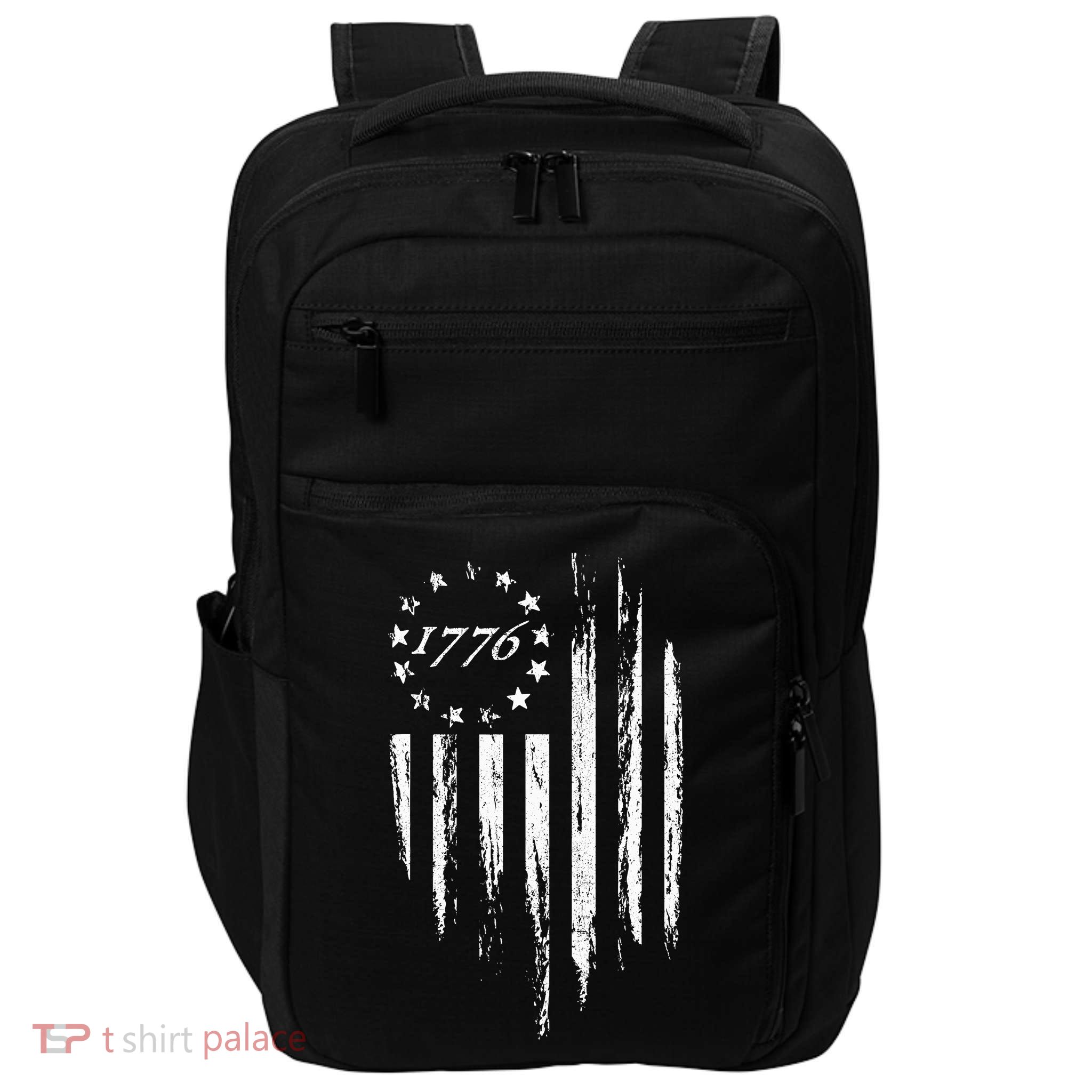 1776 American Flag Betsy Ross 13 Stars Impact Tech Backpack
