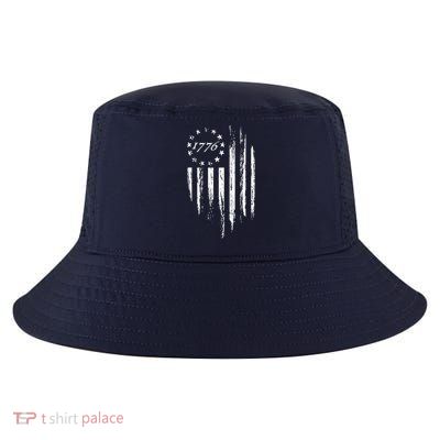 1776 American Flag Betsy Ross 13 Stars Cool Comfort Performance Bucket Hat
