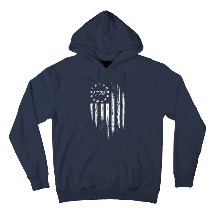 1776 American Flag Betsy Ross 13 Stars Hoodie