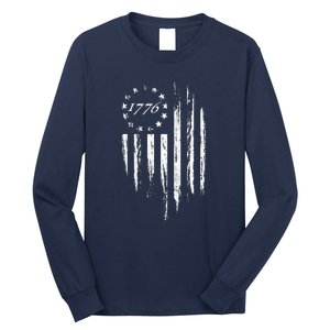 1776 American Flag Betsy Ross 13 Stars Long Sleeve Shirt