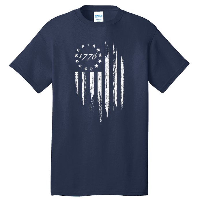 1776 American Flag Betsy Ross 13 Stars Tall T-Shirt