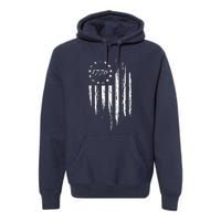 1776 American Flag Betsy Ross 13 Stars Premium Hoodie