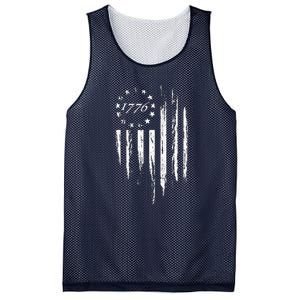 1776 American Flag Betsy Ross 13 Stars Mesh Reversible Basketball Jersey Tank