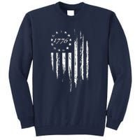 1776 American Flag Betsy Ross 13 Stars Tall Sweatshirt