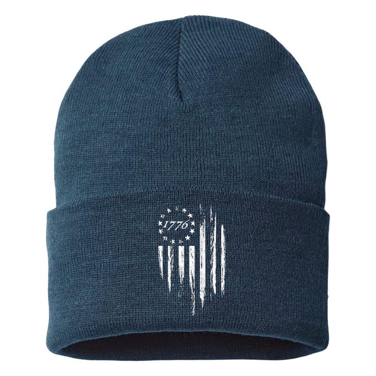 1776 American Flag Betsy Ross 13 Stars Sustainable Knit Beanie