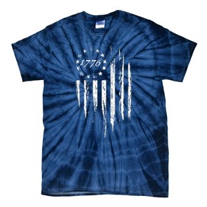 1776 American Flag Betsy Ross 13 Stars Tie-Dye T-Shirt