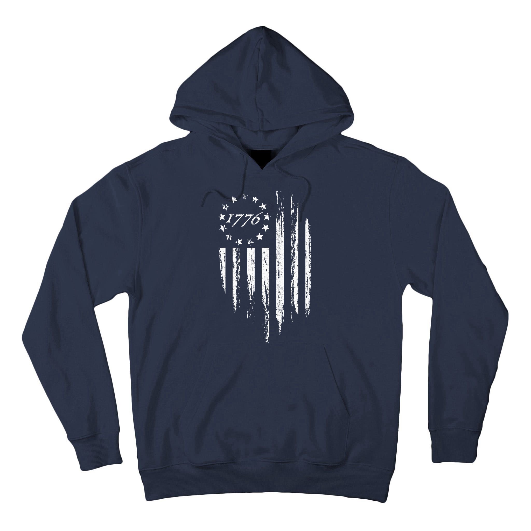 1776 American Flag Betsy Ross 13 Stars Tall Hoodie