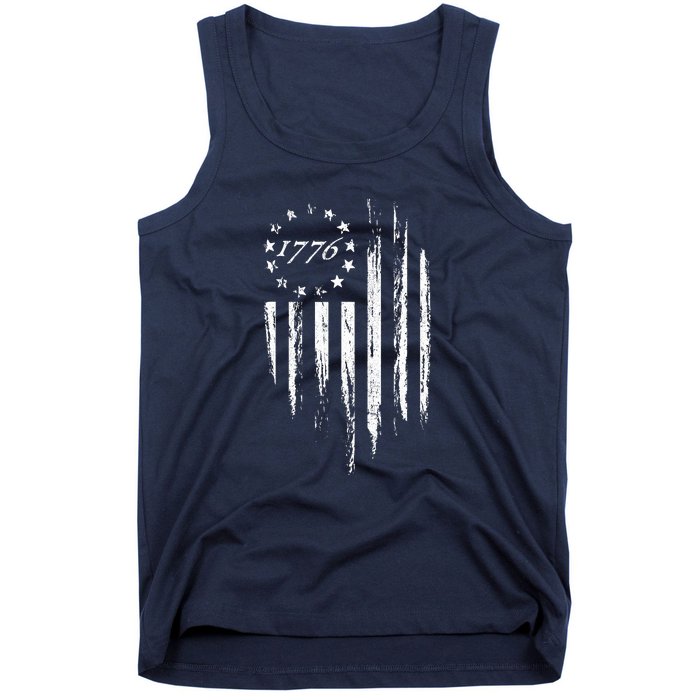 1776 American Flag Betsy Ross 13 Stars Tank Top