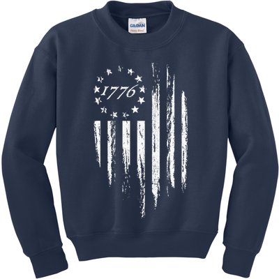 1776 American Flag Betsy Ross 13 Stars Kids Sweatshirt