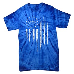 1776 American Flag Betsy Ross 13 Stars Usa Tie-Dye T-Shirt