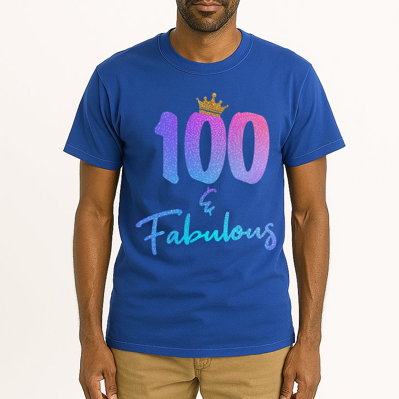 100 And Fabulous For 100th Birthday Cute Gift Tall T-Shirt