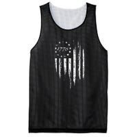 1776 American Flag Betsy Ross 13 Stars USA 4th Of July Mesh Reversible Basketball Jersey Tank