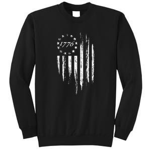 1776 American Flag Betsy Ross 13 Stars USA 4th Of July Tall Sweatshirt