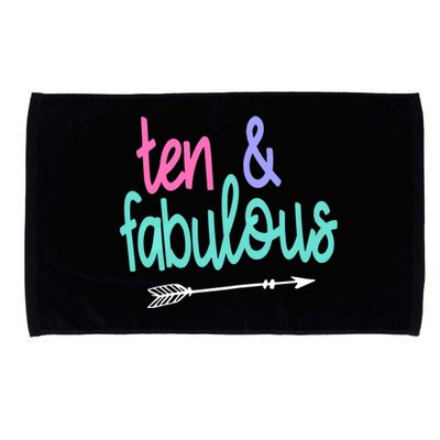 10 And Fabulous 10th Birthday For Girl Party Ten Microfiber Hand Towel