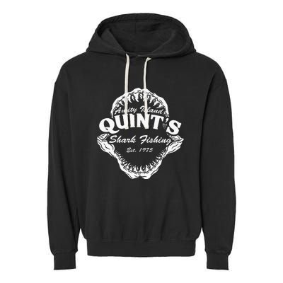 1975 Amity Island QuintS Shark Fishing Garment-Dyed Fleece Hoodie