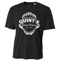 1975 Amity Island QuintS Shark Fishing Cooling Performance Crew T-Shirt