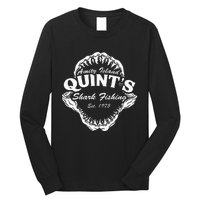 1975 Amity Island QuintS Shark Fishing Long Sleeve Shirt