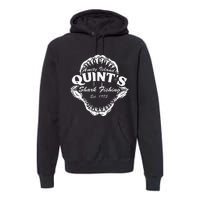 1975 Amity Island QuintS Shark Fishing Premium Hoodie