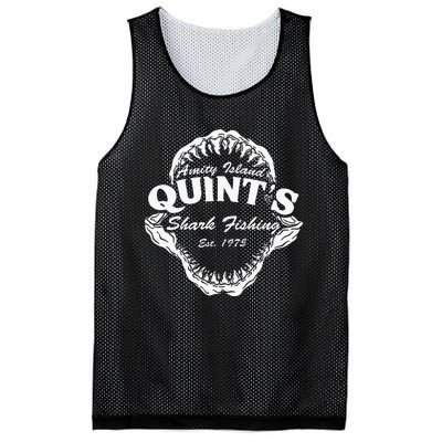 1975 Amity Island QuintS Shark Fishing Mesh Reversible Basketball Jersey Tank