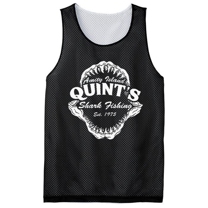 1975 Amity Island QuintS Shark Fishing Mesh Reversible Basketball Jersey Tank