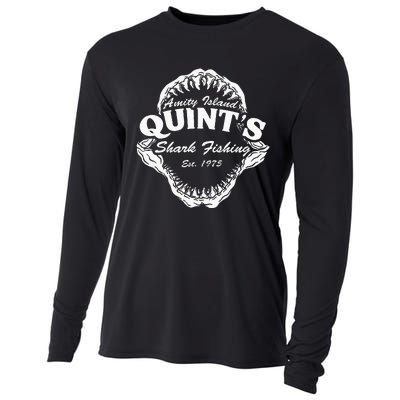 1975 Amity Island QuintS Shark Fishing Cooling Performance Long Sleeve Crew