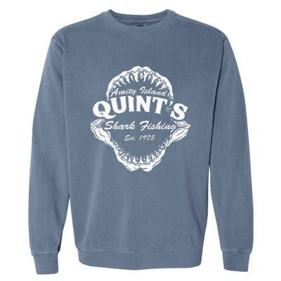 1975 Amity Island QuintS Shark Fishing Garment-Dyed Sweatshirt