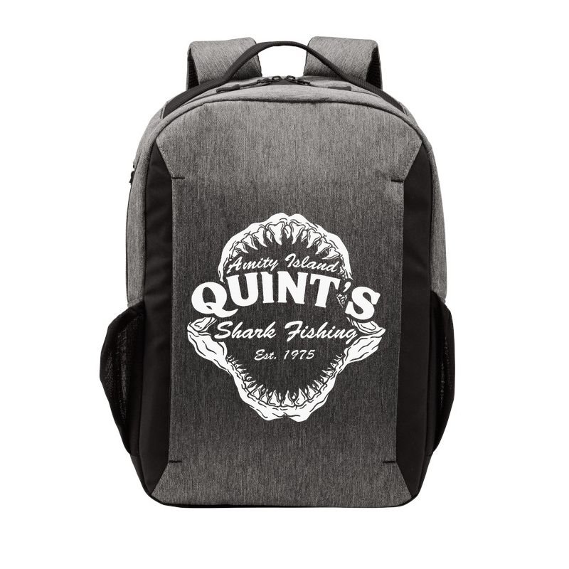 1975 Amity Island QuintS Shark Fishing Vector Backpack