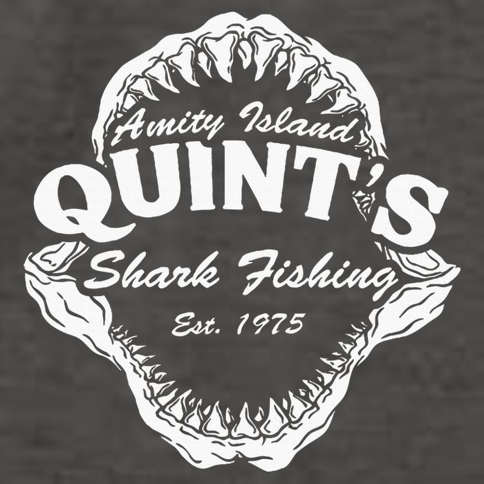 1975 Amity Island QuintS Shark Fishing Vector Backpack