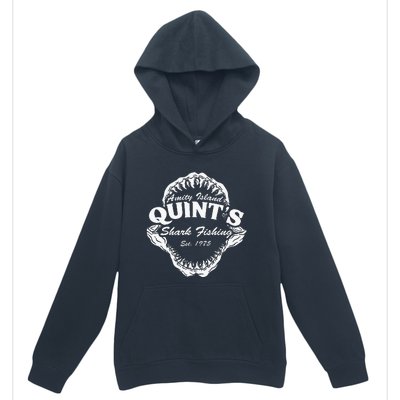 1975 Amity Island QuintS Shark Fishing Urban Pullover Hoodie