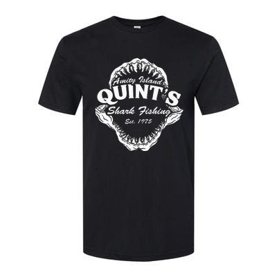 1975 Amity Island QuintS Shark Fishing Softstyle CVC T-Shirt