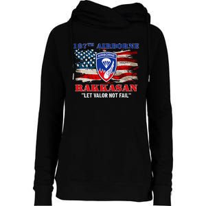 187th Airborne Infantry Regiment Rakkasans Fort Campbell Womens Funnel Neck Pullover Hood