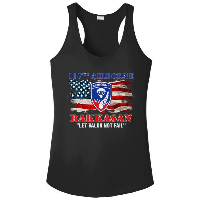 187th Airborne Infantry Regiment Rakkasans Fort Campbell Ladies PosiCharge Competitor Racerback Tank