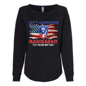 187th Airborne Infantry Regiment Rakkasans Fort Campbell Womens California Wash Sweatshirt