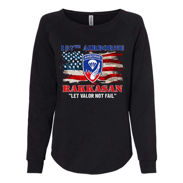 187th Airborne Infantry Regiment Rakkasans Fort Campbell Womens California Wash Sweatshirt