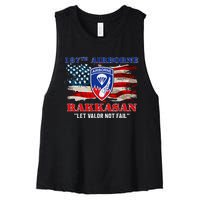 187th Airborne Infantry Regiment Rakkasans Fort Campbell Women's Racerback Cropped Tank